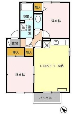 アクシス A/Bの物件間取画像